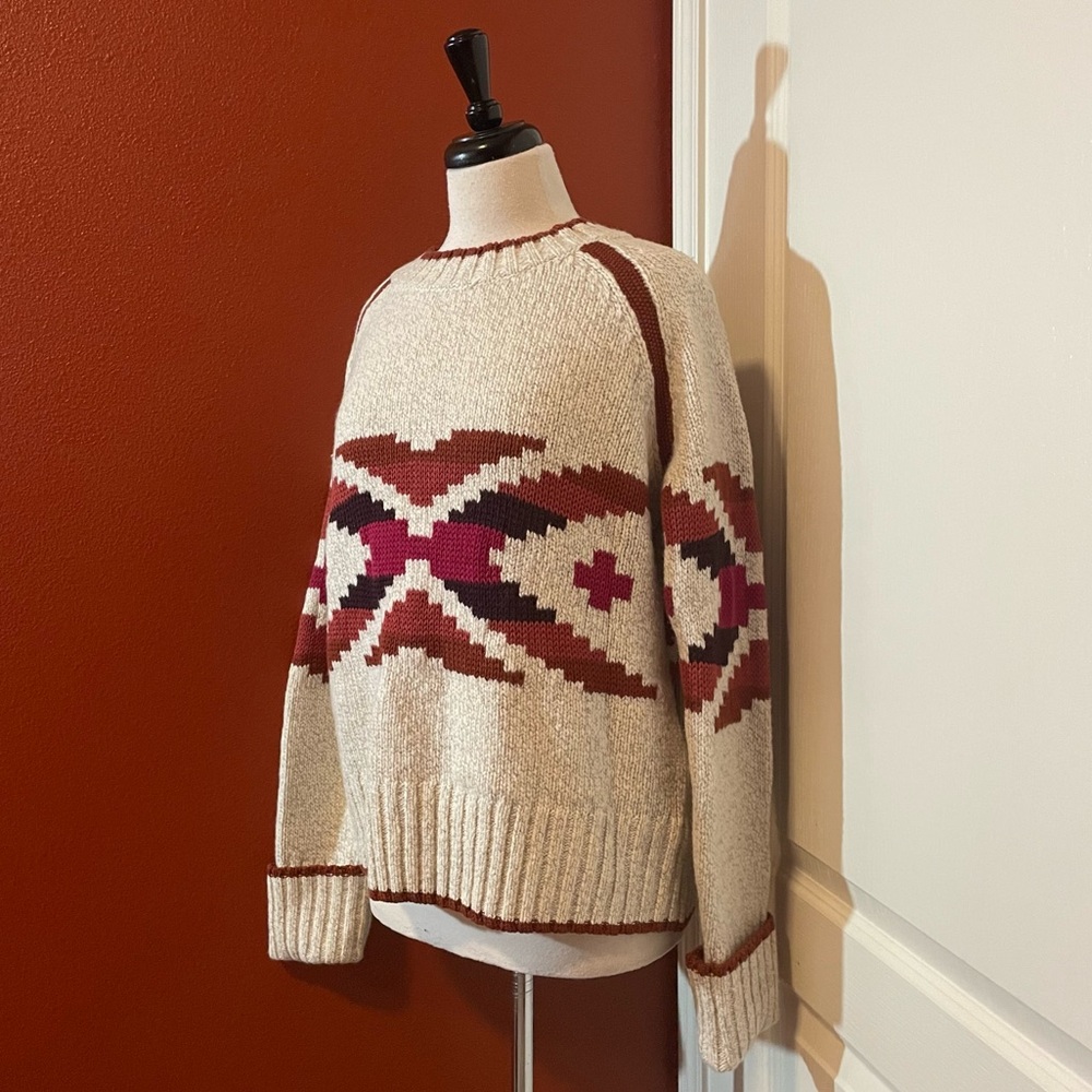 Smartwool x CHUP Women’s Aztec Geometric Outdoor Wool Blend Chunky Knit Sweater‎